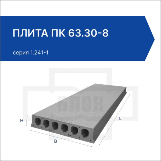 Плита ПК 63.30-8