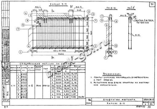 Диафрагма жесткости В-28-42п Диафрагма жесткости В-28-42п