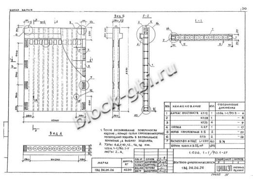 Вентиляционный блок-диафрагма 1ВД 36.26.26
