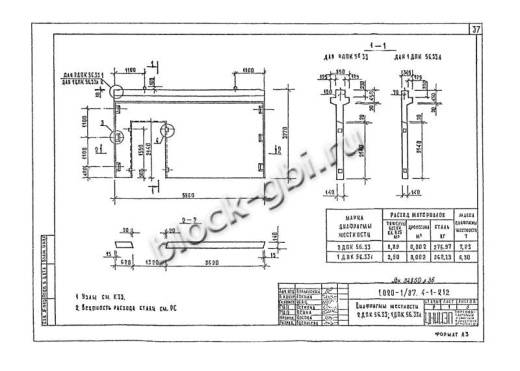 Диафрагма жесткости 1ДПК 56.33л Диафрагма жесткости 1ДПК 56.33л