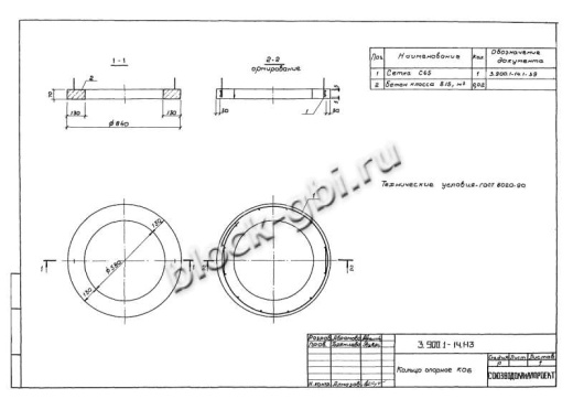 Опорное кольцо футерованное КО 6