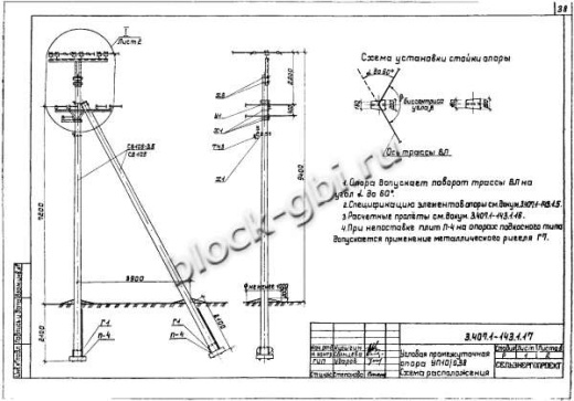 Угловая промежуточная опора УП10-1 Угловая промежуточная опора УП10-1