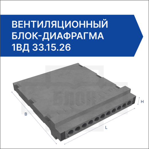 Вентиляционный блок-диафрагма 1ВД 33.15.26