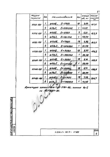 Свая СО 110.120 Свая СО 110.120